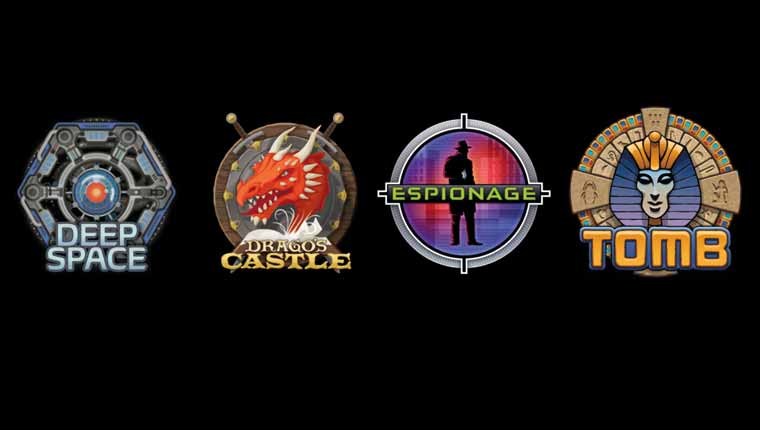 5 Wits: Tomb, Espionage, Deep Space, Drago's Castle (Syracuse)